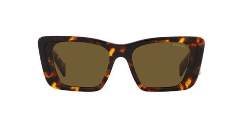 PRADA SPR08Y Honey Tortoise/Dark Brown .